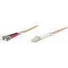 síťový kabel Intellinet 471343 LC/ST optický, OM1, 10m, oranžový