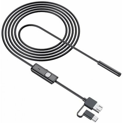 W-star Endoskopická kamera USB UCAM8x10 sonda 8mm 10m měkký kabel HD konektor 3v1 USBC – Zboží Dáma