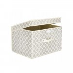 Springos Úložný box 40x30x25 cm béžový HA3043-XG – Zboží Dáma