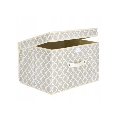 Springos Úložný box 40x30x25 cm béžový HA3043-XG – Zboží Dáma