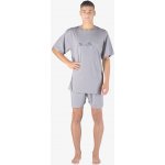 Gina 79154 pánské pyžamo krátké šedé – Sleviste.cz