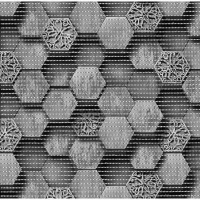 Aquamat 4059-3 Hexagon černý metráž 130 cm – Zboží Dáma