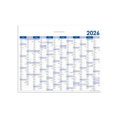 Nástěnný Plánovací mapa CZ 100 x 63 cm modrá 2026 – Hledejceny.cz