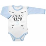 Body dlouhý rukáv s vtipným textem Baby Nellys To dáš Tati! kluk – Zbozi.Blesk.cz