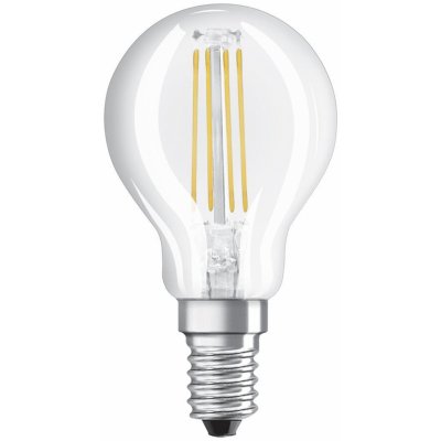 Osram LED žárovka LED E14 P45 CL 4W = 40W 470lm 2700K Teplá bílá 300° Filament STAR – Zboží Mobilmania