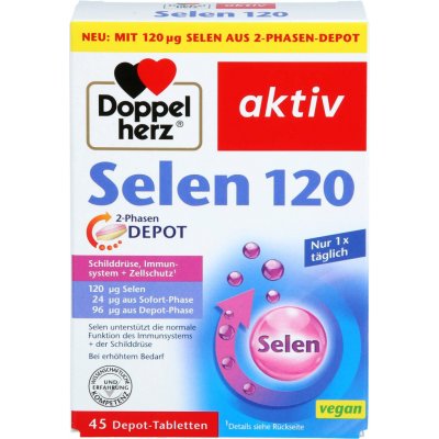 Doppelherz Selen 120 2-Phasen DEPOT 45 tablet – Hledejceny.cz