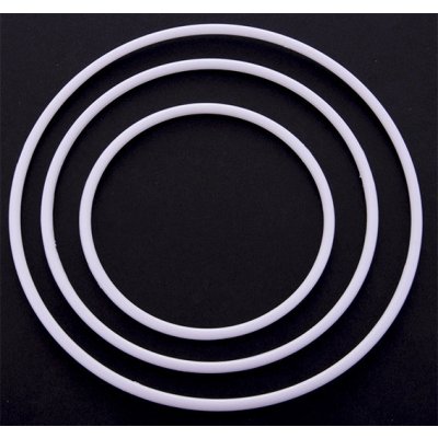 Plastový kruh na lapač snů - bílý - průměr 14,5 cm – Zboží Mobilmania