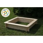 T-WOOD pískoviště čtyřhranné 26 x 120 x 120 cm přírodní – Zboží Dáma