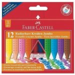 FABER-CASTELL voskovky jumbo grip 12 barev mazatelné – Hledejceny.cz