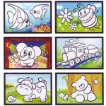 SMT Creatoys Kouzelné malování vodou asst 6 druhů na kartě 11x21cm 18ks v boxu – Hledejceny.cz