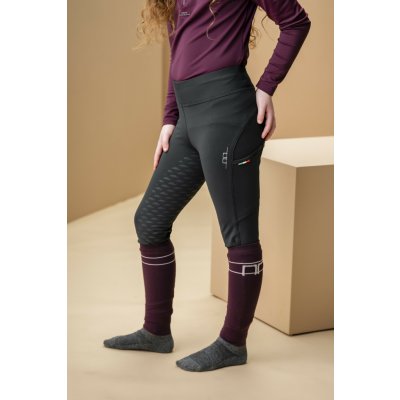 Alessandro Albanese Legíny jezdecké Alba AA s gripem zateplené dětské core black – Zboží Dáma