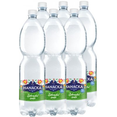 Hanácká Kyselka voda minerální ochucená zahradní směs 6 x 1,5 l – Hledejceny.cz