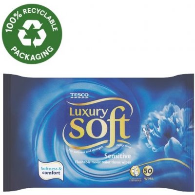 Tesco Soft Luxury Sensitive 50 ks – Sleviste.cz