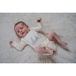 Černá na bílé DĚTSKÉ BODYČKO dlouhý rukáv Černá na bílé by Duedilatte dlouhý rukáv – Hledejceny.cz