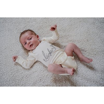 Černá na bílé DĚTSKÉ BODYČKO dlouhý rukáv Černá na bílé by Duedilatte dlouhý rukáv – Hledejceny.cz