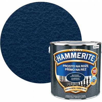 Akzo Nobel Hammerite přímo na rez 0,25L kladívkový tmavě modrý – Zboží Mobilmania