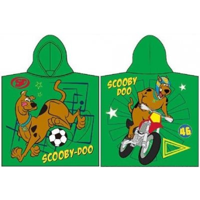 Cottonland pončo bavlna Scooby Doo Green 60 x 120 cm – Zboží Mobilmania