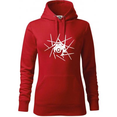 Cyclo výplet mikina dámská Cape s kapucí Červená – Hledejceny.cz