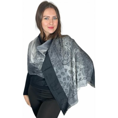 Šál Pašmína Roselina černá – Zboží Dáma