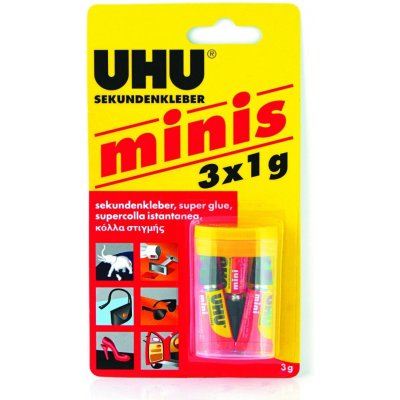 UHU Super Glue Minis 3x1g – Zboží Mobilmania