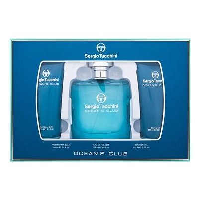 Sergio Tacchini Ocean´s Club pánská sada EDT 100 ml + sprchový gel 100 ml + balzám po holení 100 ml – Zboží Mobilmania