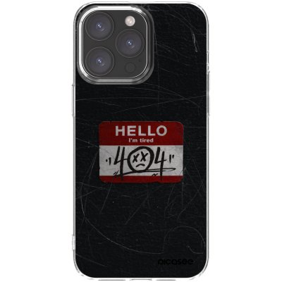 Picasee silikonový průhledný obal pro Apple iPhone 15 Pro Max - HELLO 404 – Zboží Mobilmania