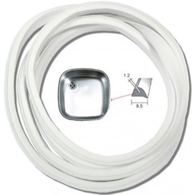 TĚSNĚNÍ NÝVLT s.r.o. SADA - těsnění ocel. dřezu, BÍLÉ, OVÁL, 450x380 mm - K7/405 – Zboží Dáma