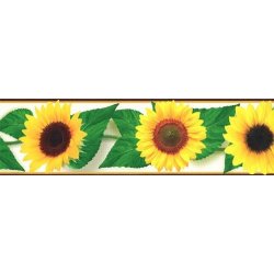 IMPOL TRADE B 83-08 Samolepící bordura slunečnice, rozměr 5 m x 8,3 cm