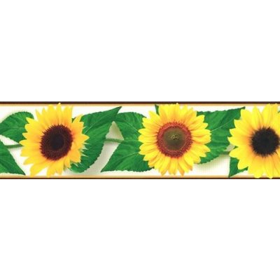 IMPOL TRADE B 83-08 Samolepící bordura slunečnice, rozměr 5 m x 8,3 cm – Zboží Mobilmania