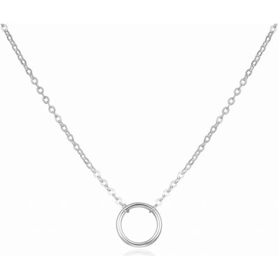Agato Něžný stříbrný náhrdelník kroužek AGT-N034X – Zboží Dáma