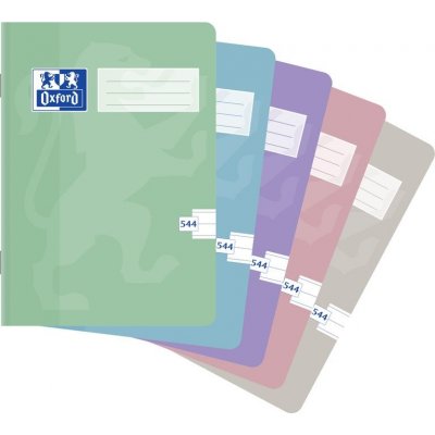 Oxford Školní sešit PASTEL 544 A5 linkovaný 8 mm – Zboží Dáma