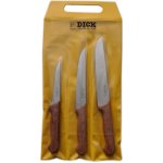 F Dick sada nožů v dřevěné rukojeti ergogrip 13 až 21cm 3 ks – Zboží Dáma