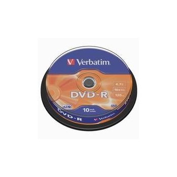 Verbatim DVD-R 4,7GB 16x, cake 10ks (43523)