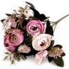 Květina Prima-obchod Umělá kytice pryskyřník, barva 3 růžová sv.