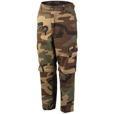 BDU kalhoty dětské Zip Off woodland – Sleviste.cz