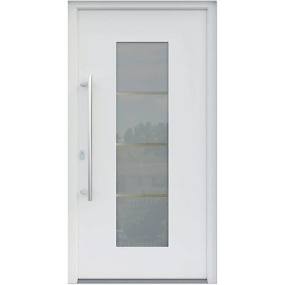 ARON vchodové dveře 3141-1 bílé 100 x 200 cm L – Hledejceny.cz