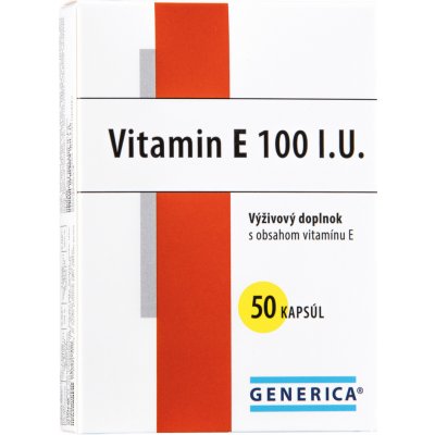 Generica Vitamin E 100 mg 50 tobolek – Hledejceny.cz