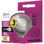 Emos LED žárovka Classic MR16 4,5W GU5,3 teplá bílá – Zboží Živě