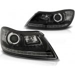 Přední světla Škoda Octavia II 09-12 - černá LED TRU DRL homologováno – Hledejceny.cz