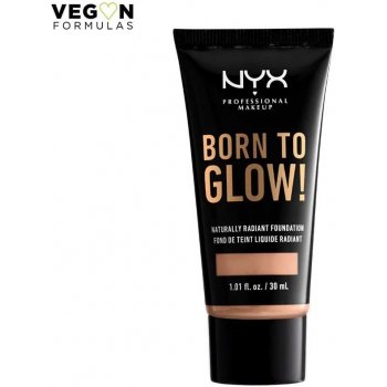 NYX Professional make-up make-up Born to Glow! Naturally Radiant Foundation  Medium Buff neutrální podtón 43 g od 201 Kč - Heureka.cz