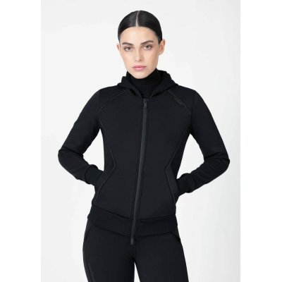 Equestrian Mikina Maximilian Arctic Zip Hoodie dámská černá – Zboží Dáma