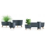 Prosperplast Květináč GRACIA LOW 23,5 cm antracit – Hledejceny.cz