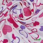 T-TOMI Bambusová osuška hearts / srdíčka – Zboží Dáma