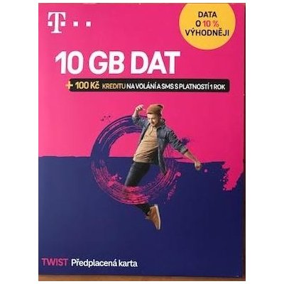 T-Mobile Twist 10 GB + 100 Kč – Zboží Mobilmania