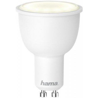 Hama Chytrá žárovka SMART WiFi LED, GU10, 4,5 W, bílá, stmívatelná