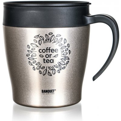 Banquet Termohrnek TAZZA 330 ml béžový – Sleviste.cz