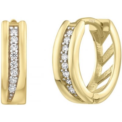 SILVEGO zlaté kruhy MYA QRG376M – Zboží Dáma