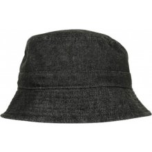Urban Classics Džínový klobouček s výztužným páskem pro pevný tvar černá šedá