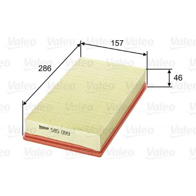 Vzduchový filtr VALEO 585099 – Hledejceny.cz