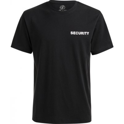Brandit tričko SECURITY s nápisem černá bílá